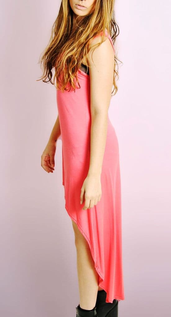 Dip Hem Jersey Dress